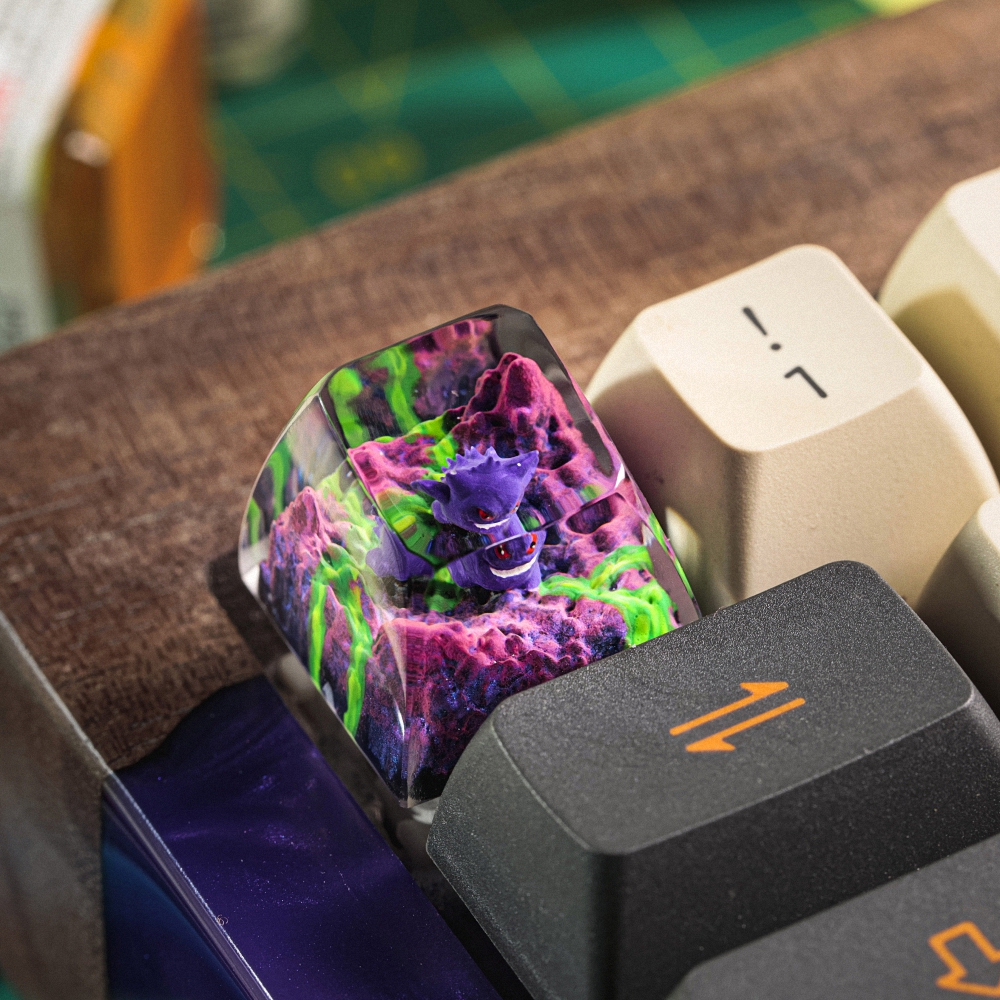 Pokemon - Gengar Artisan Keycap Breakwooden 11