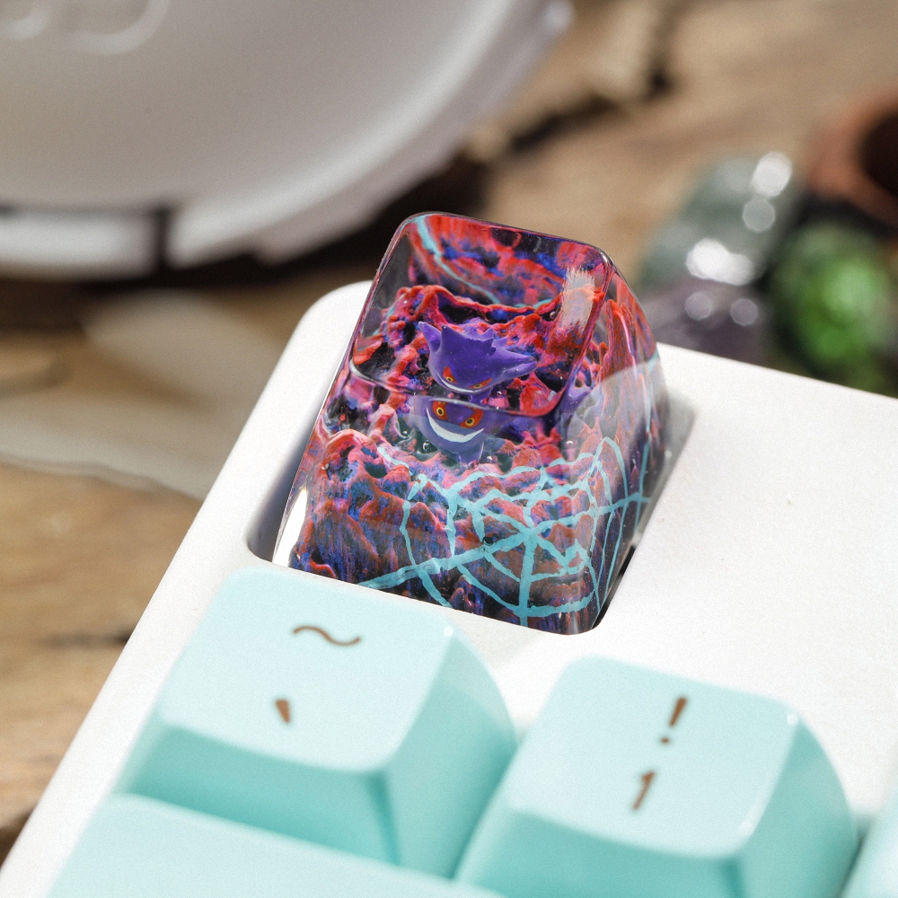 Pokemon - Gengar Artisan Keycap Breakwooden 12