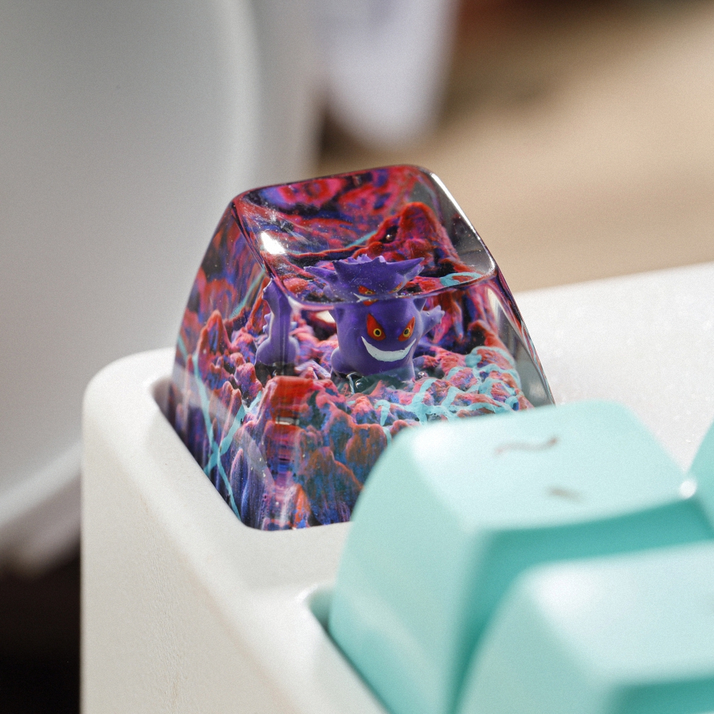Pokemon - Gengar Artisan Keycap Breakwooden 12