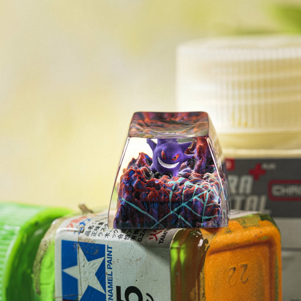 Pokemon - Gengar Artisan Keycap Breakwooden 15