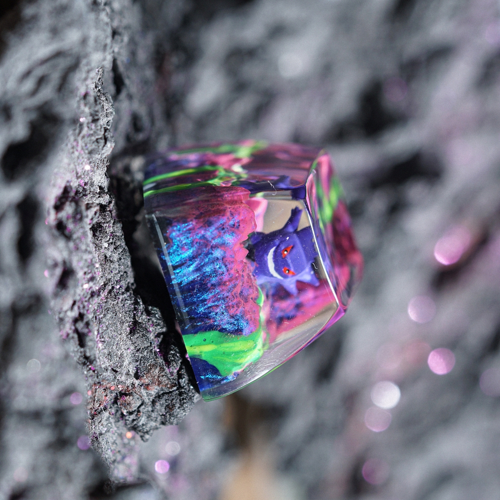 Pokemon - Gengar Artisan Keycap Breakwooden 16