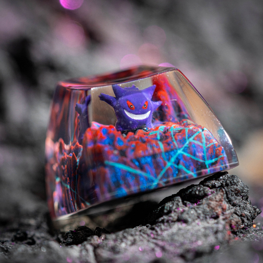 Pokemon - Gengar Artisan Keycap Breakwooden 16
