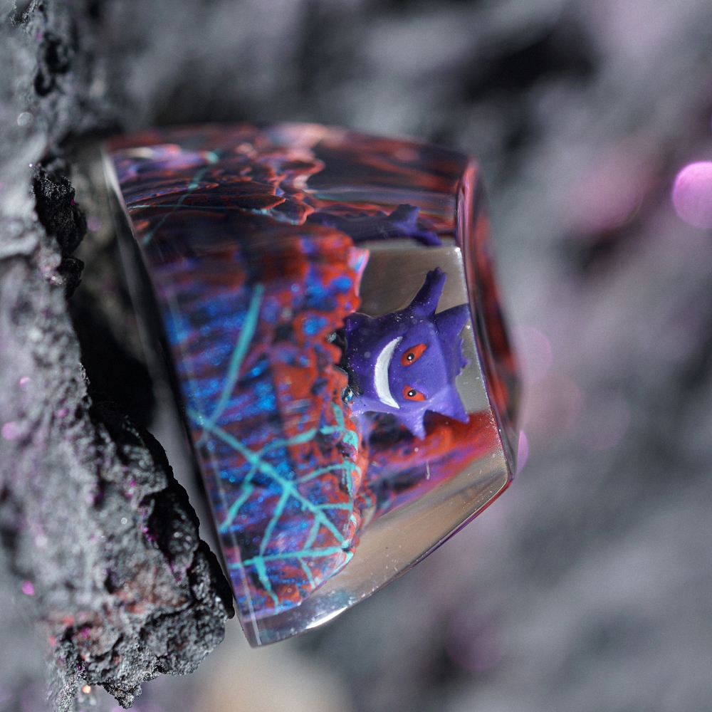 Pokemon - Gengar Artisan Keycap Breakwooden 16