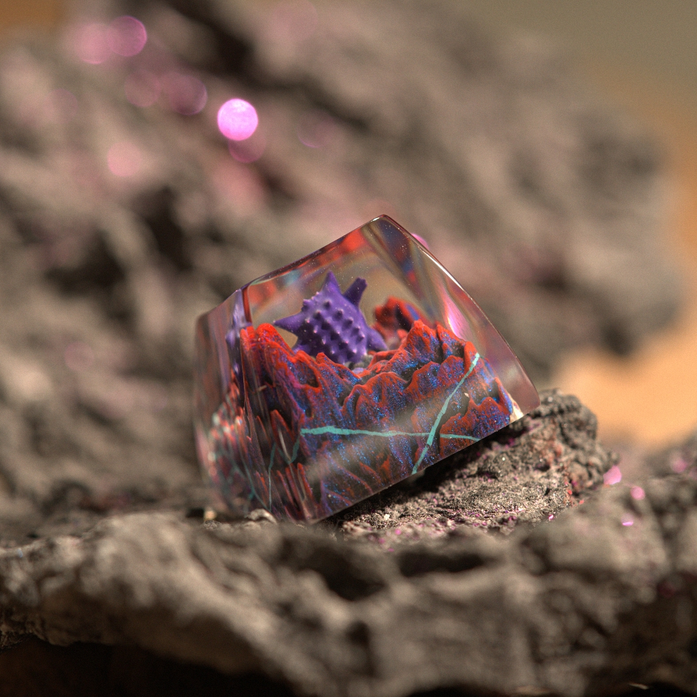 Pokemon - Gengar Artisan Keycap Breakwooden 16