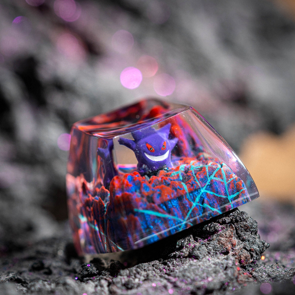 Pokemon - Gengar Artisan Keycap Breakwooden 16