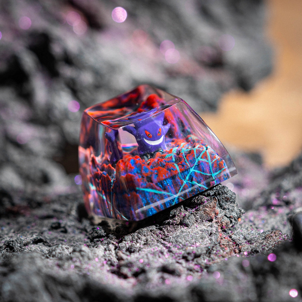 Pokemon - Gengar Artisan Keycap Breakwooden 16