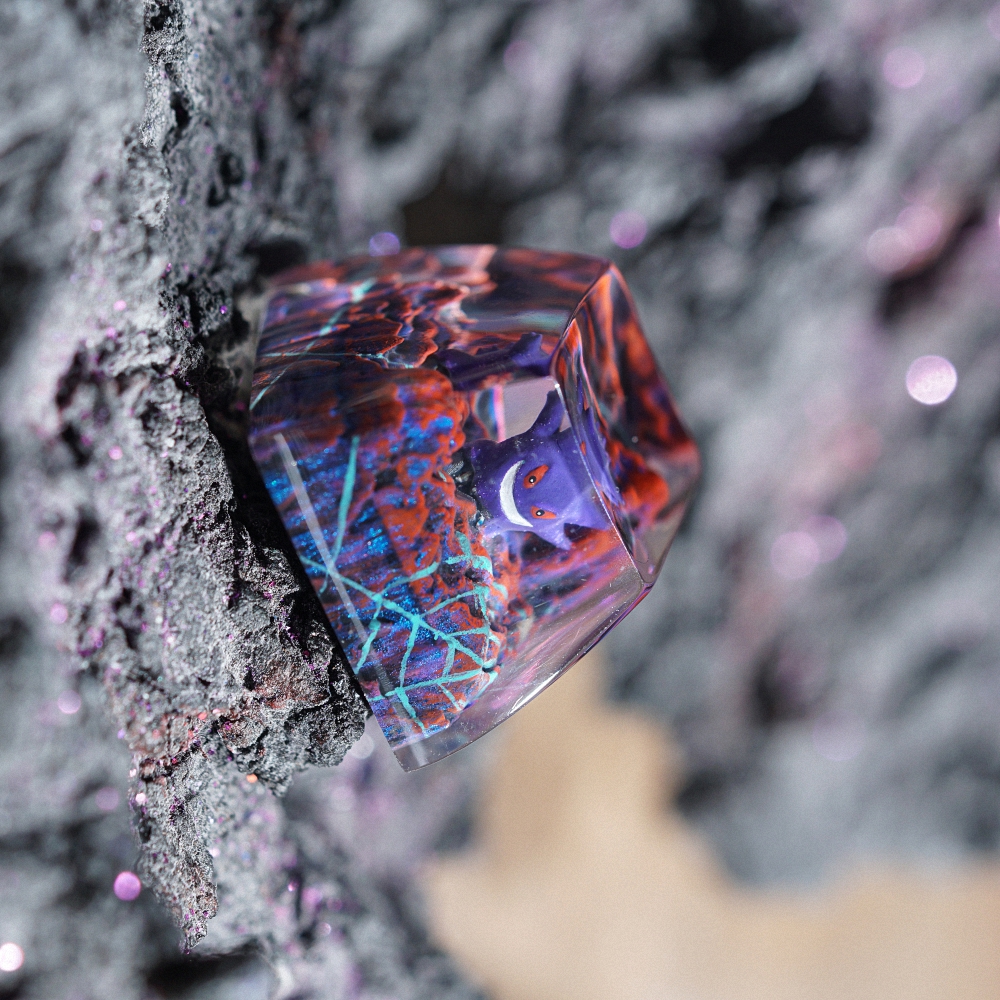 Pokemon - Gengar Artisan Keycap Breakwooden 16