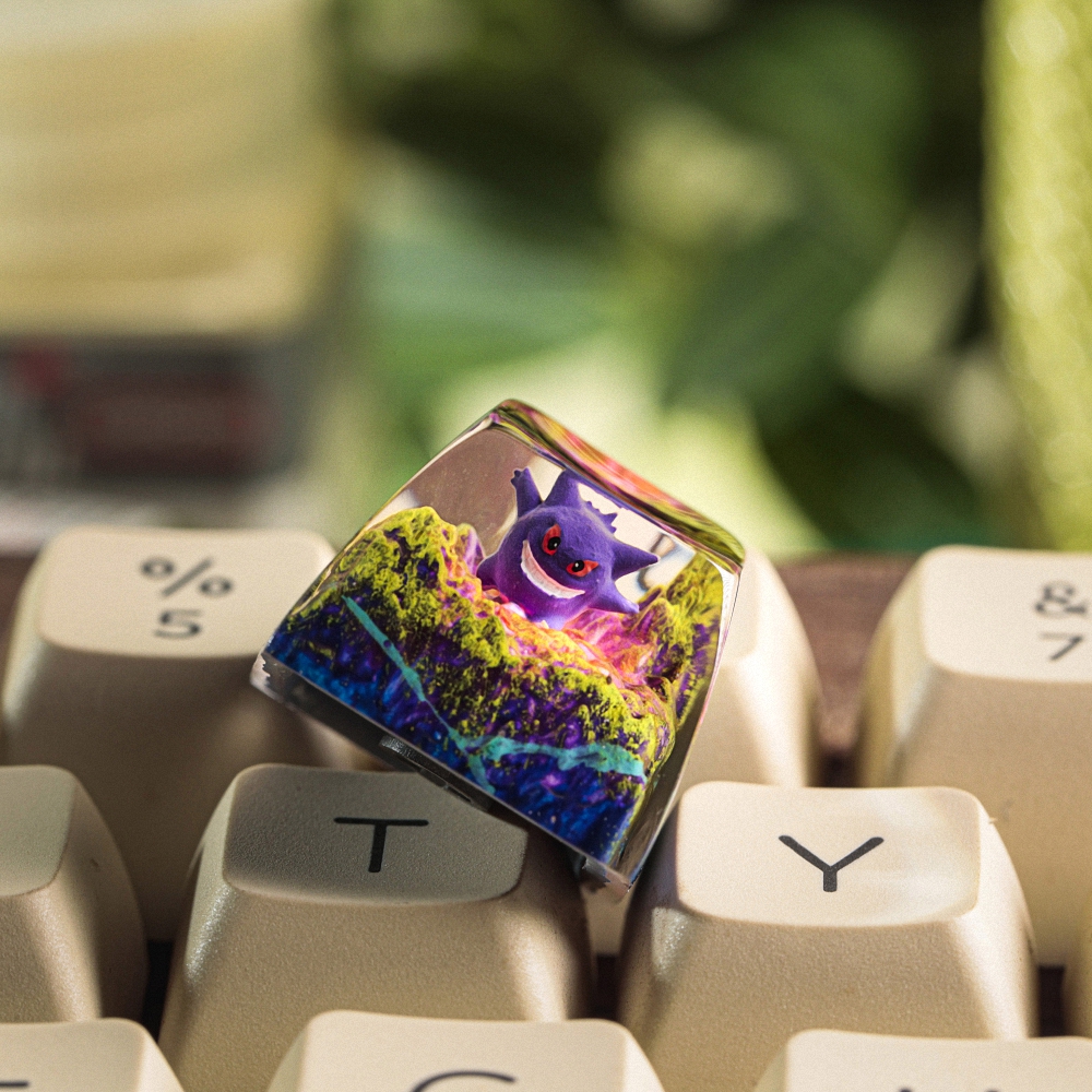 Pokemon - Gengar Artisan Keycap Breakwooden 18
