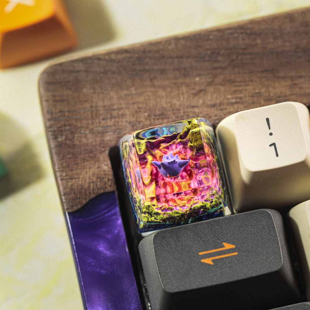Pokemon - Gengar Artisan Keycap Breakwooden 18