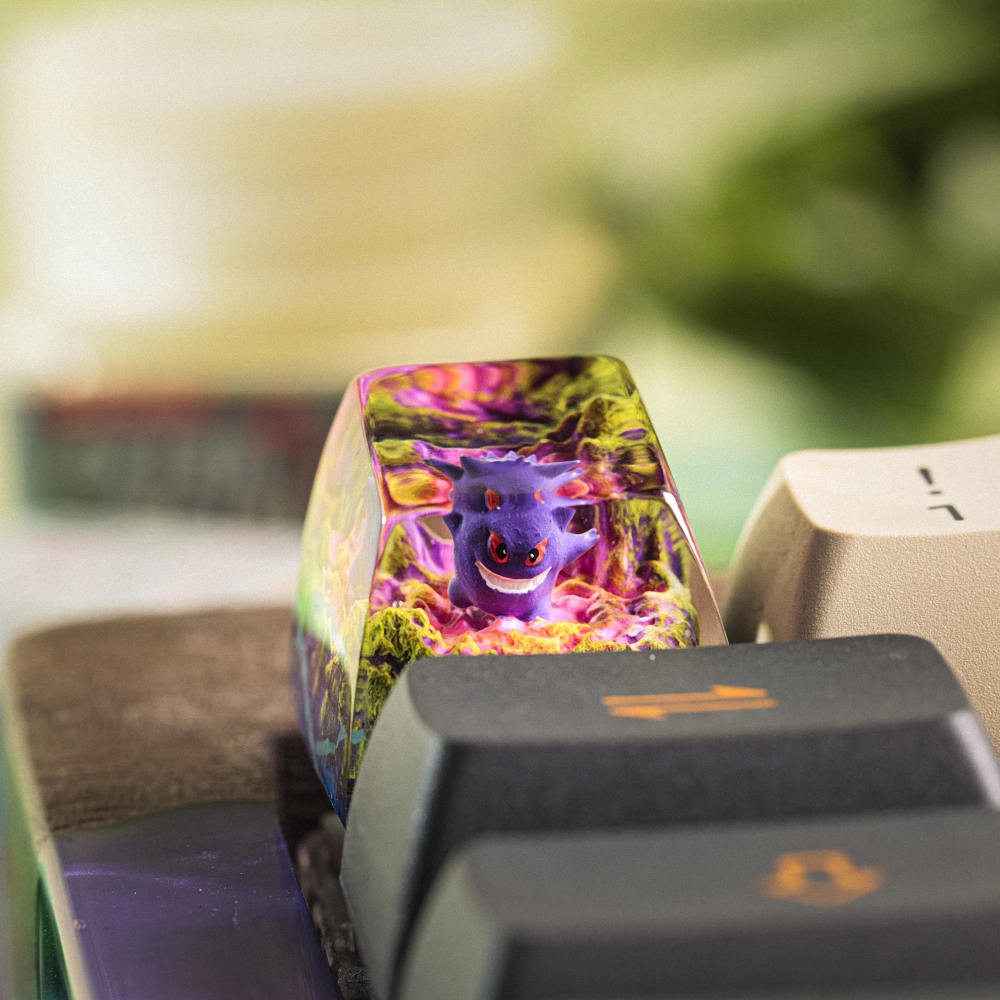 Pokemon - Gengar Artisan Keycap Breakwooden 18