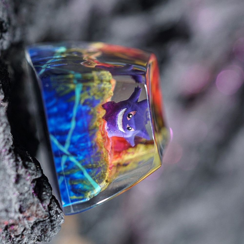 Pokemon - Gengar Artisan Keycap Breakwooden 20