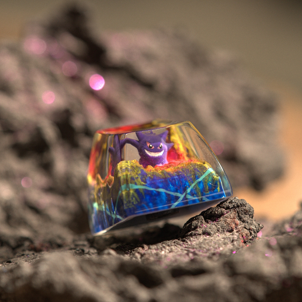 Pokemon - Gengar Artisan Keycap Breakwooden 20