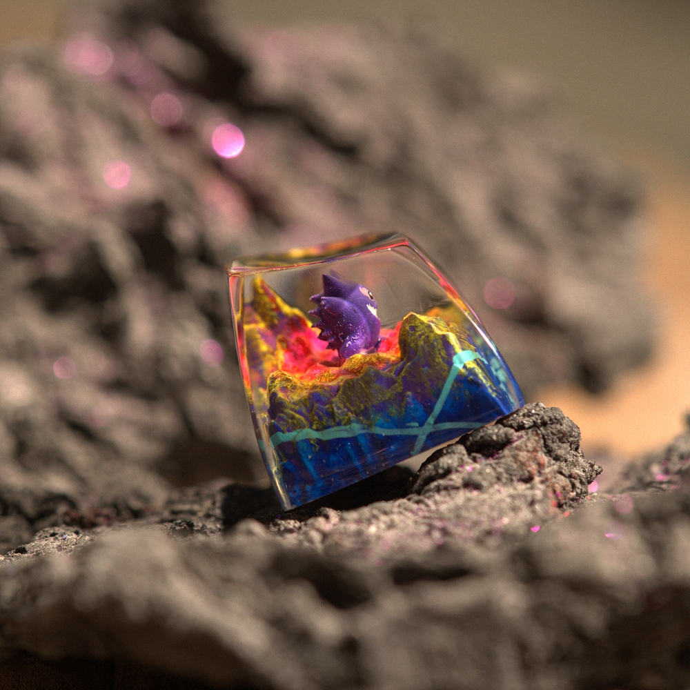 Pokemon - Gengar Artisan Keycap Breakwooden 20