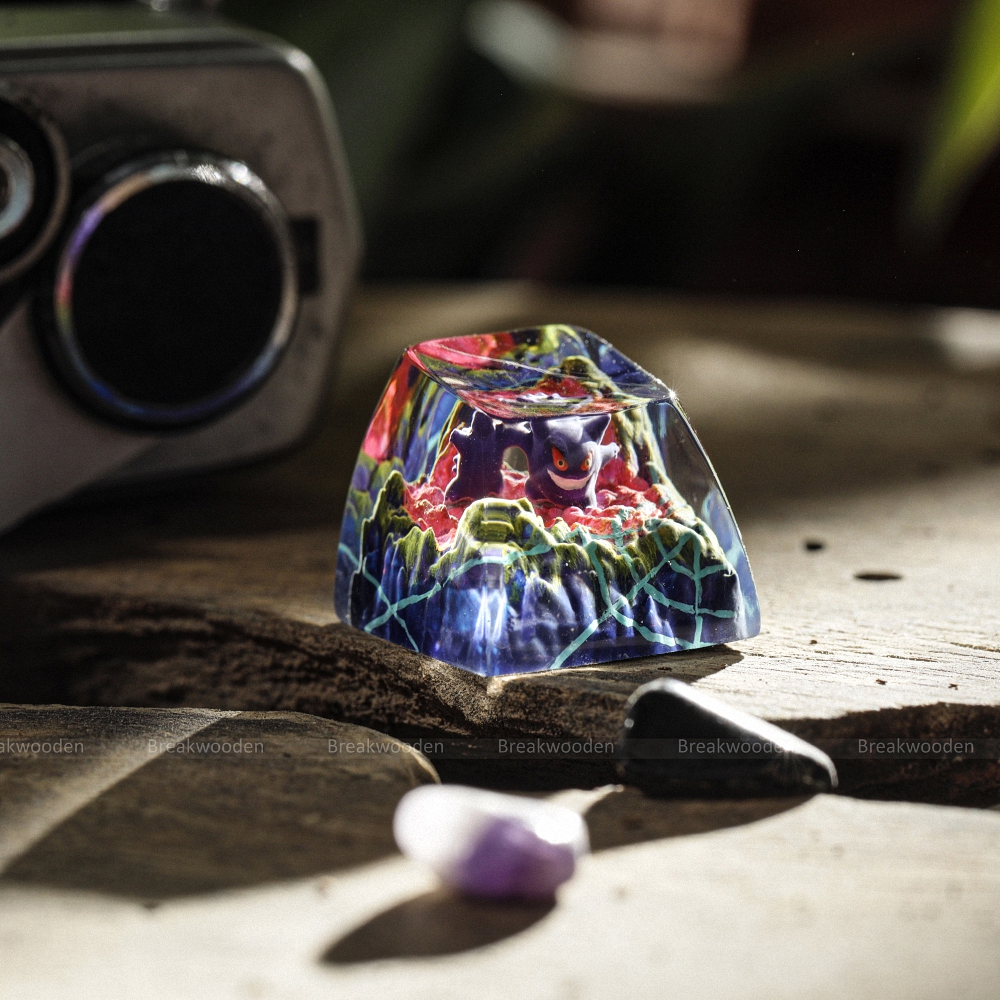 Pokemon - Gengar Artisan Keycap Breakwooden 21