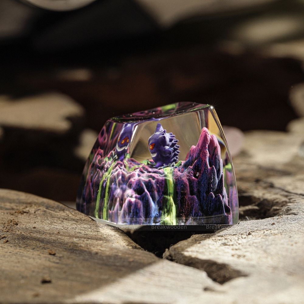 Pokemon - Gengar Artisan Keycap Breakwooden 21