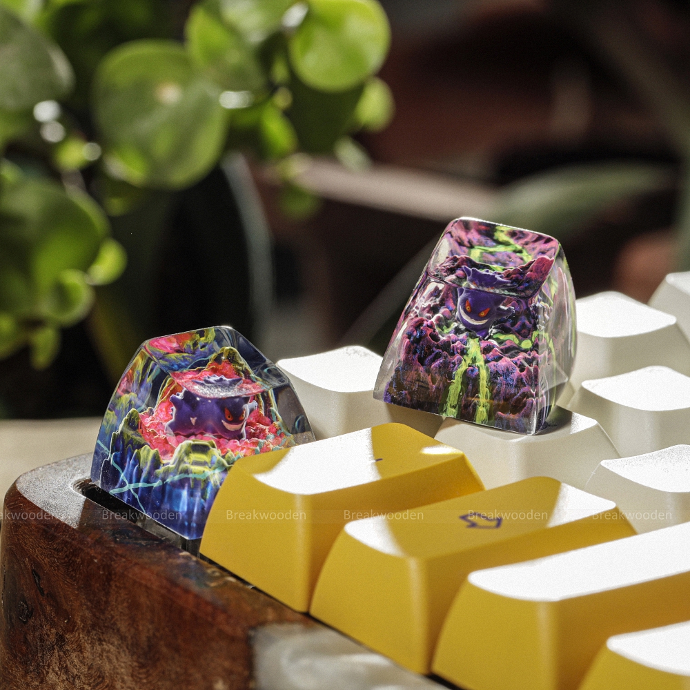 Pokemon - Gengar Artisan Keycap Breakwooden 22