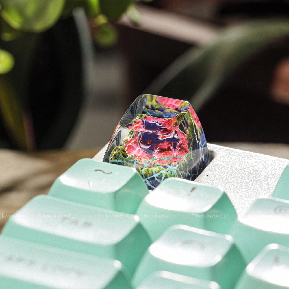 Pokemon - Gengar Artisan Keycap Breakwooden 22