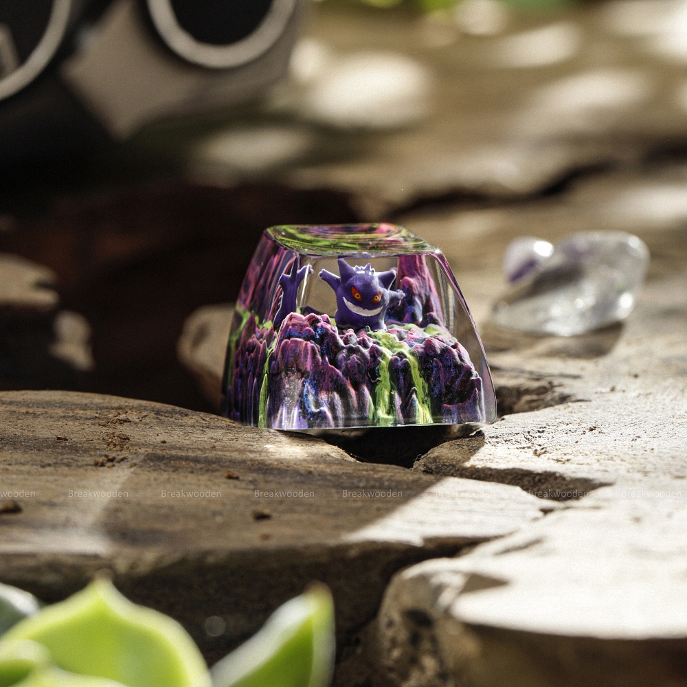 Pokemon - Gengar Artisan Keycap Breakwooden 6
