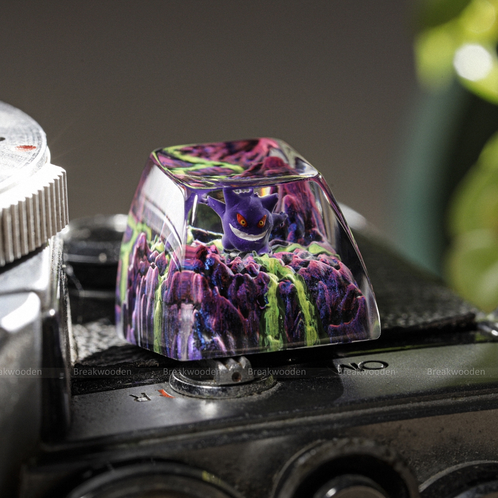 Pokemon - Gengar Artisan Keycap Breakwooden 6