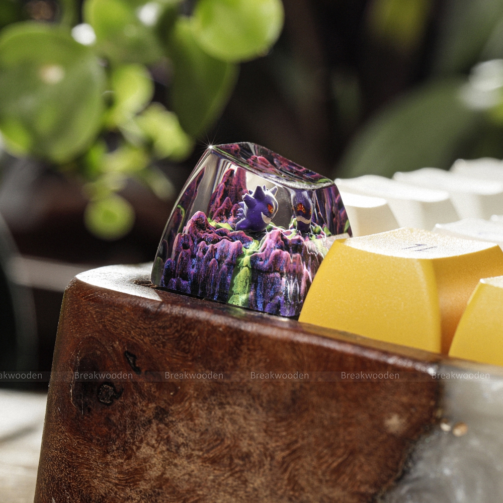 Pokemon - Gengar Artisan Keycap Breakwooden 6