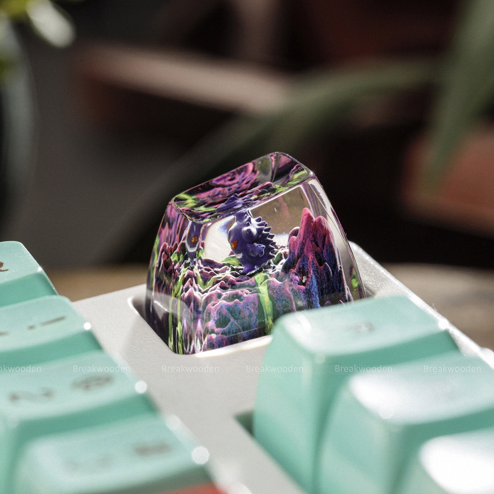 Pokemon - Gengar Artisan Keycap Breakwooden 6