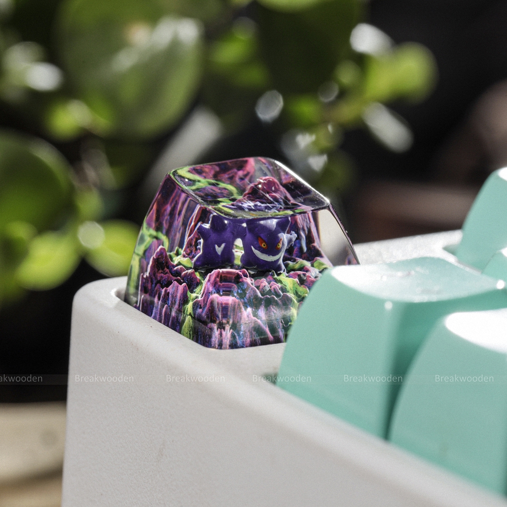Pokemon - Gengar Artisan Keycap Breakwooden 6
