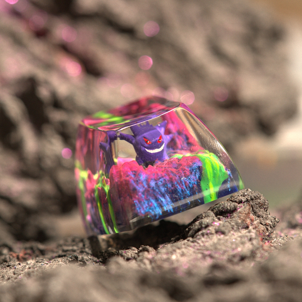 Pokemon - Gengar Artisan Keycap Breakwooden 7