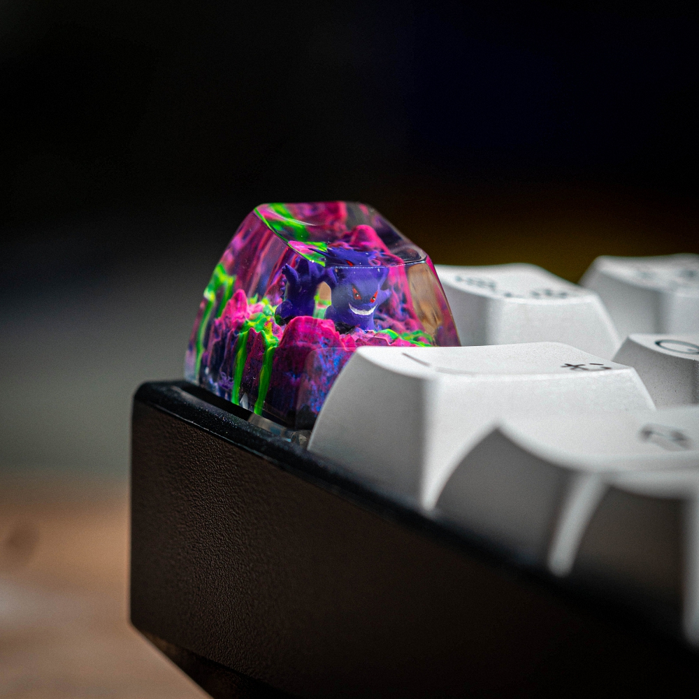 Pokemon - Gengar Artisan Keycap Breakwooden 8