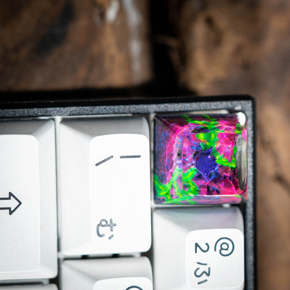 Pokemon - Gengar Artisan Keycap Breakwooden 8