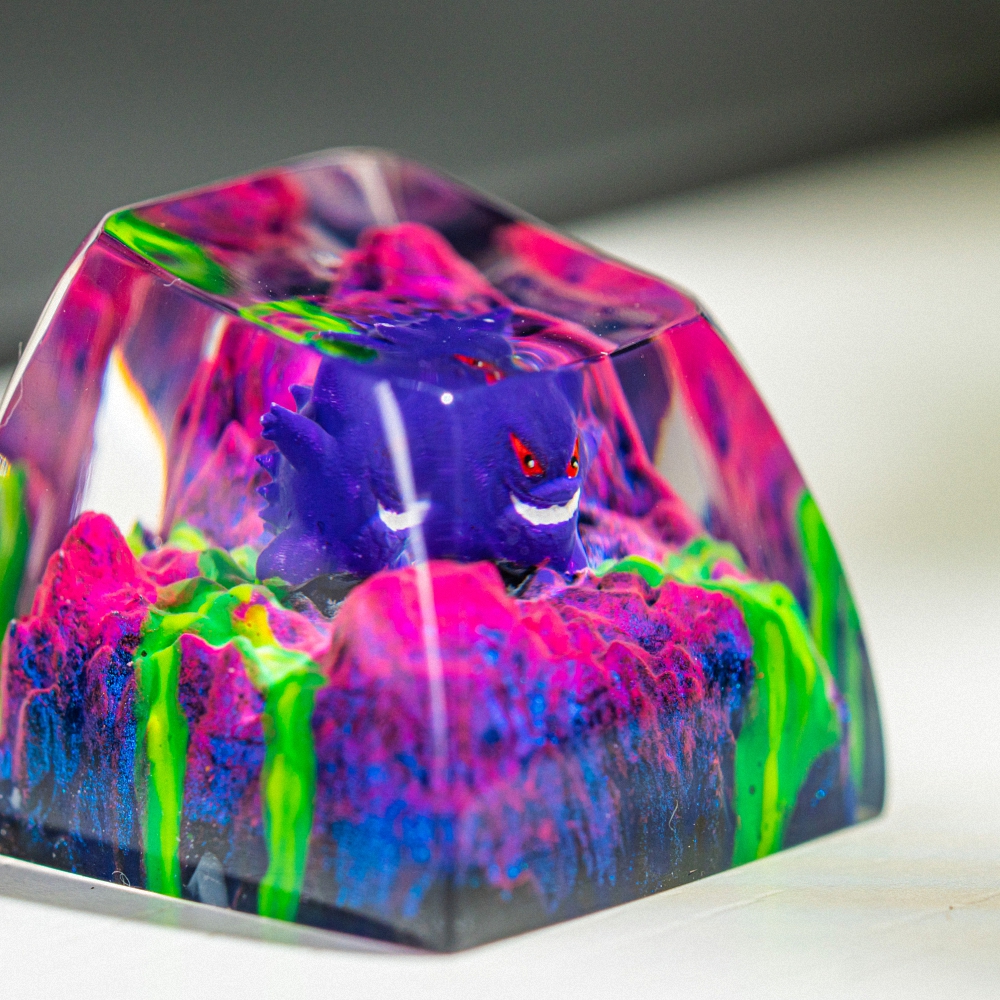 Pokemon - Gengar Artisan Keycap Breakwooden 8