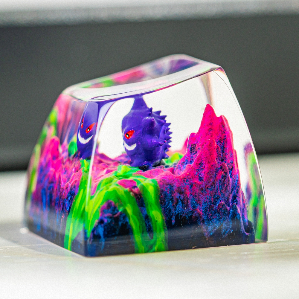 Pokemon - Gengar Artisan Keycap Breakwooden 8