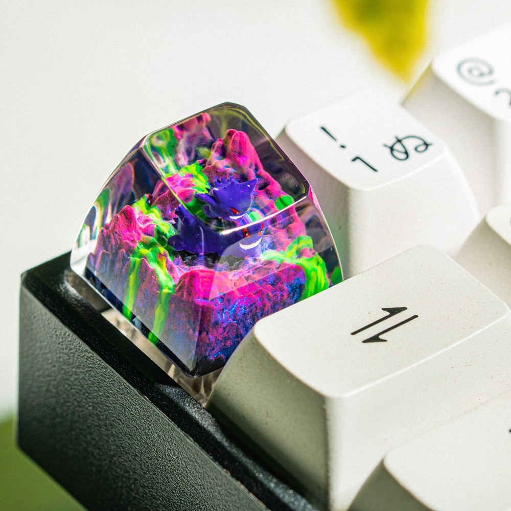 Pokemon - Gengar Artisan Keycap Breakwooden 8