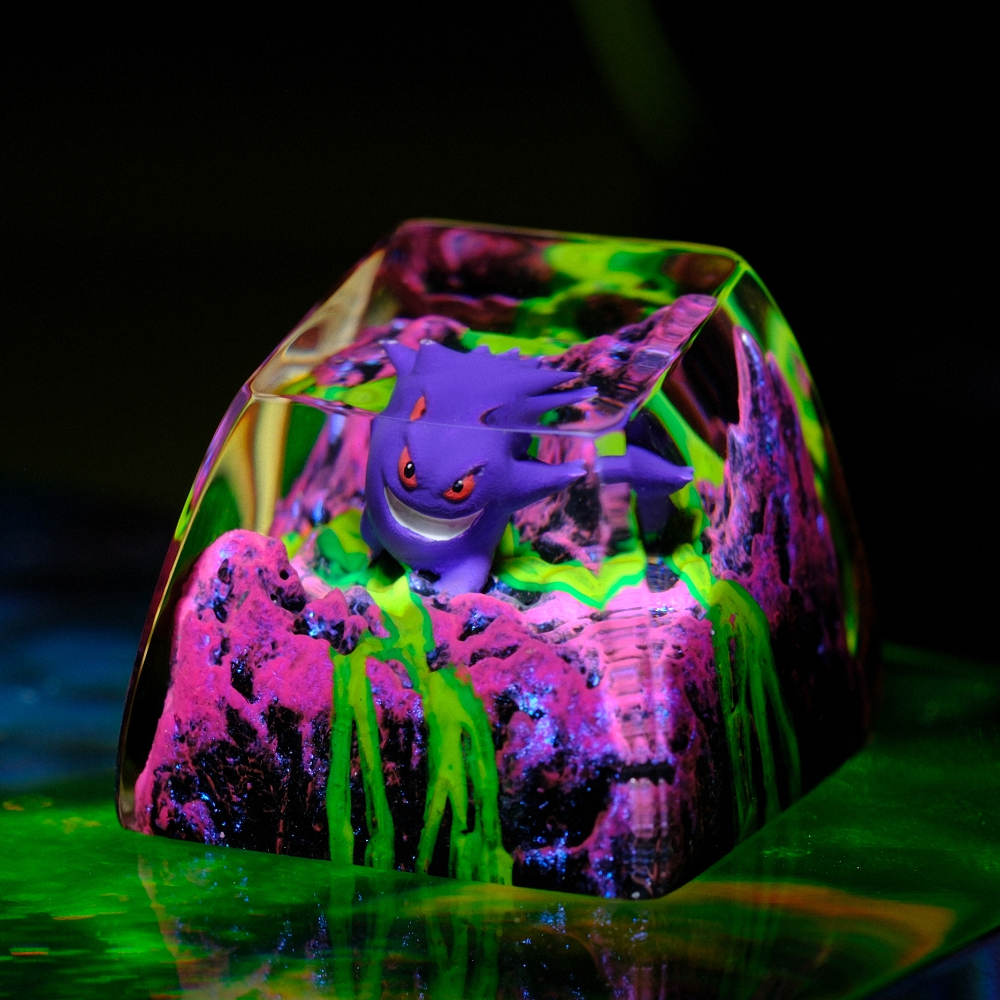Pokemon - Gengar Artisan Keycap Breakwooden 9