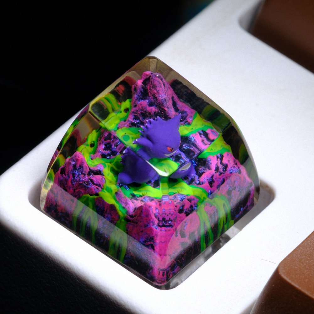 Pokemon - Gengar Artisan Keycap Breakwooden 9