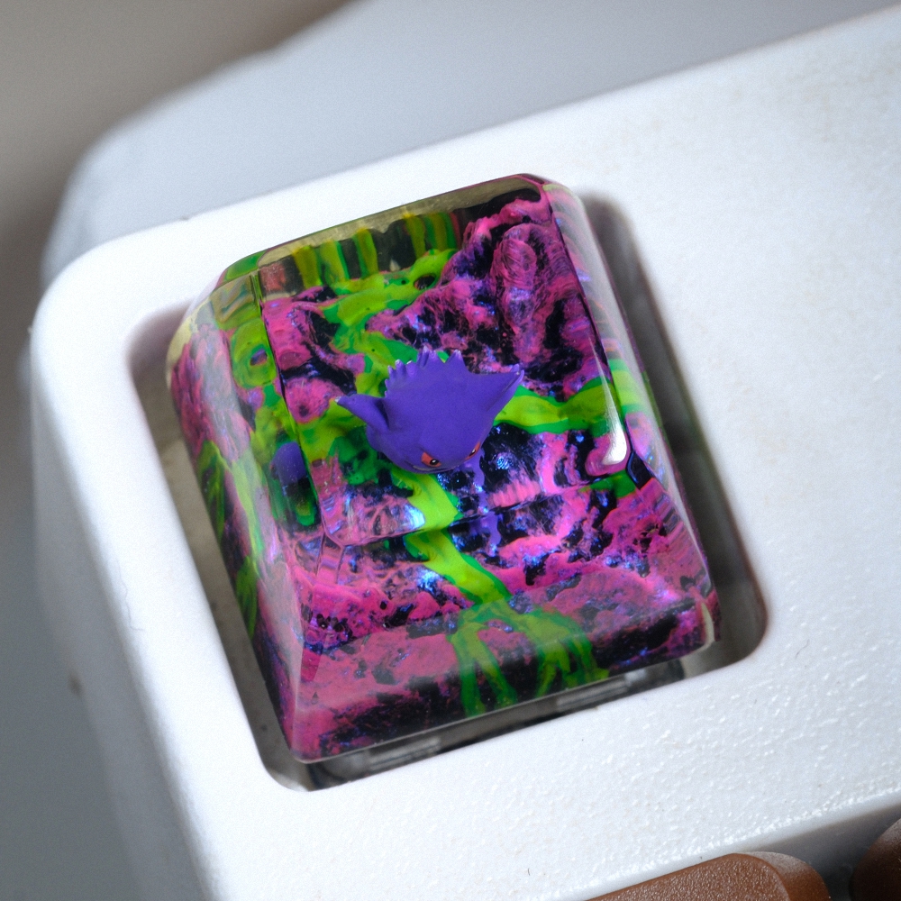 Pokemon - Gengar Artisan Keycap Breakwooden 9