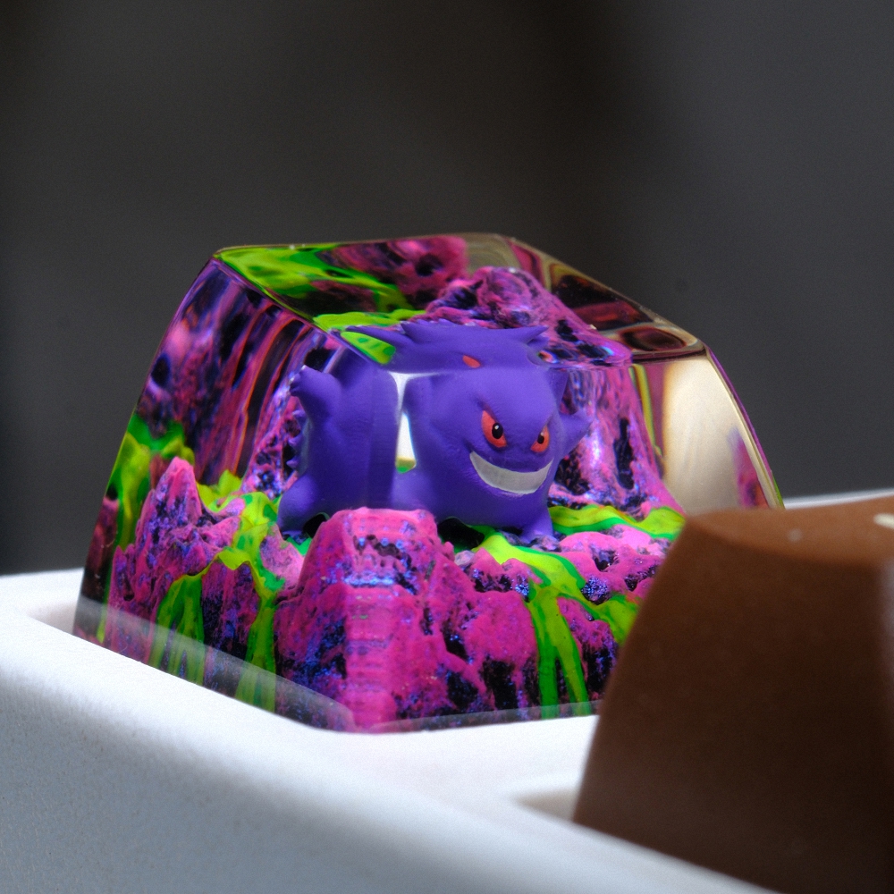 Pokemon - Gengar Artisan Keycap Breakwooden 9