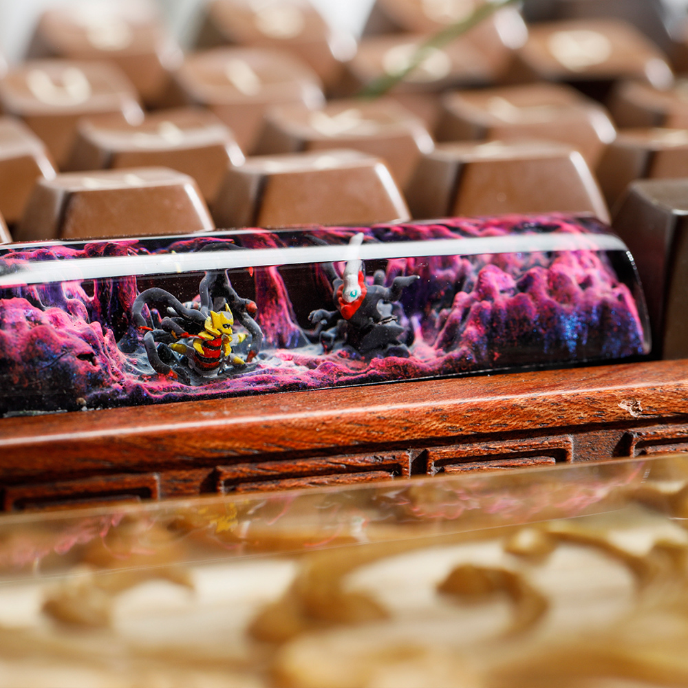 Pokemon - Gengar x Mega Banette x Giratina x Darkrai Artisan Keycap Breakwooden