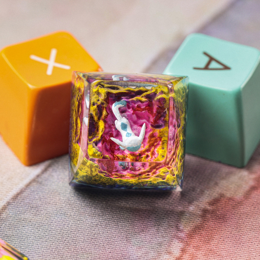 Pokemon - Glaceon Artisan Keycap Breakwooden