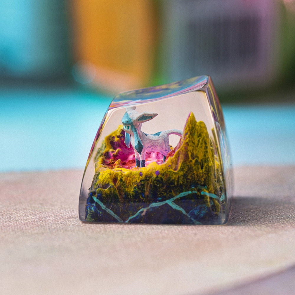Pokemon - Glaceon Artisan Keycap Breakwooden