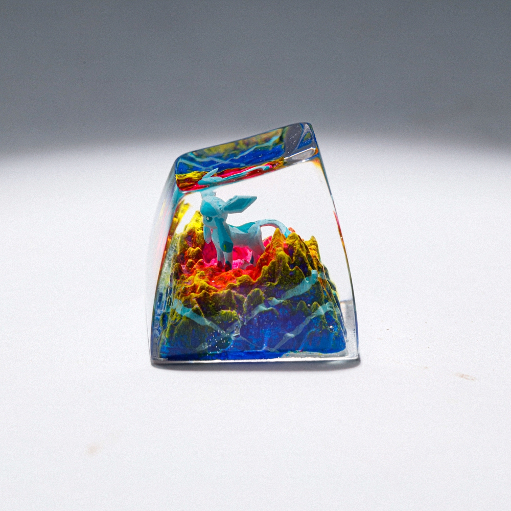 Pokemon - Glaceon Artisan Keycap Breakwooden 2