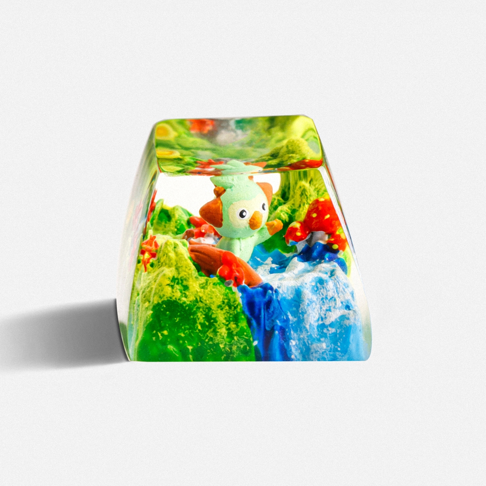 Pokemon - Grookey Artisan Keycap Breakwooden 3