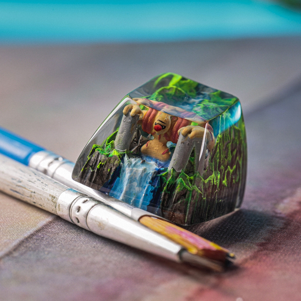 Pokemon - Gurdurr Artisan Keycap Breakwooden