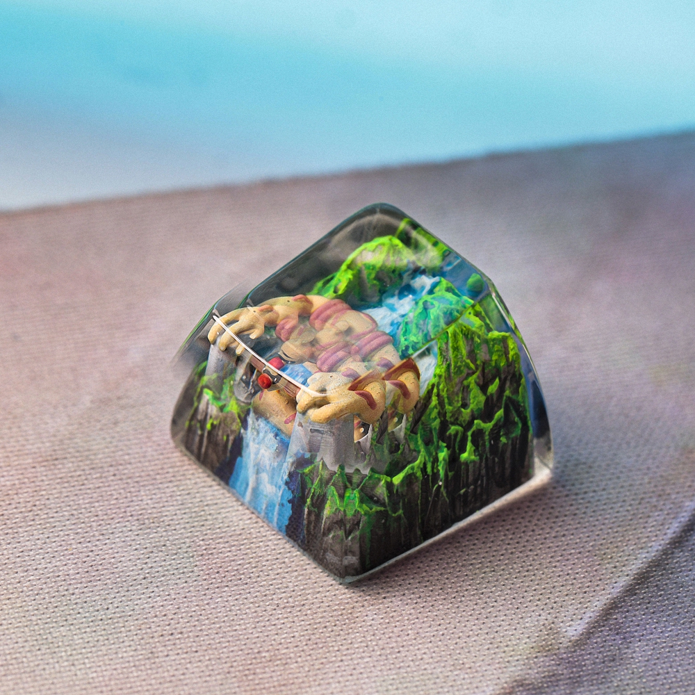 Pokemon - Gurdurr Artisan Keycap Breakwooden