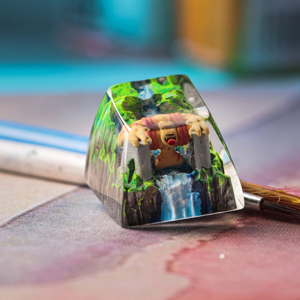 Pokemon - Gurdurr Artisan Keycap Breakwooden