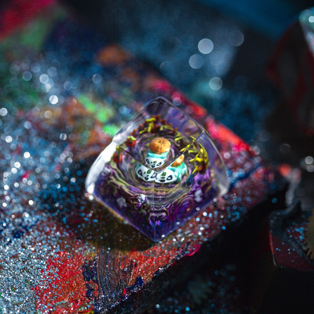 Pokemon - Halloween Bulbasaur Artisan Keycap Breakwooden