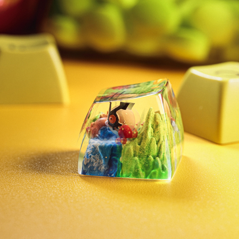 Pokemon - Hoothoot Artisan Keycap Breakwooden 4