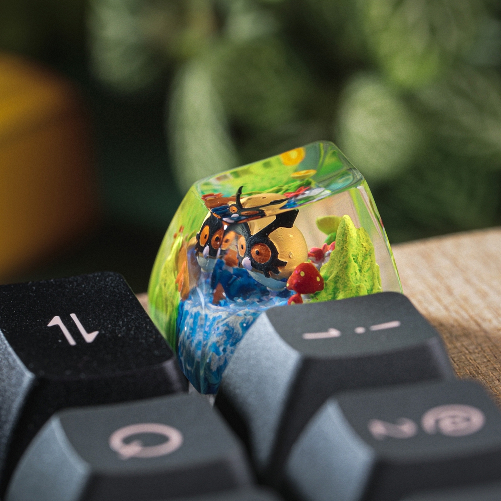 Pokemon - Hoothoot Artisan Keycap Breakwooden 6