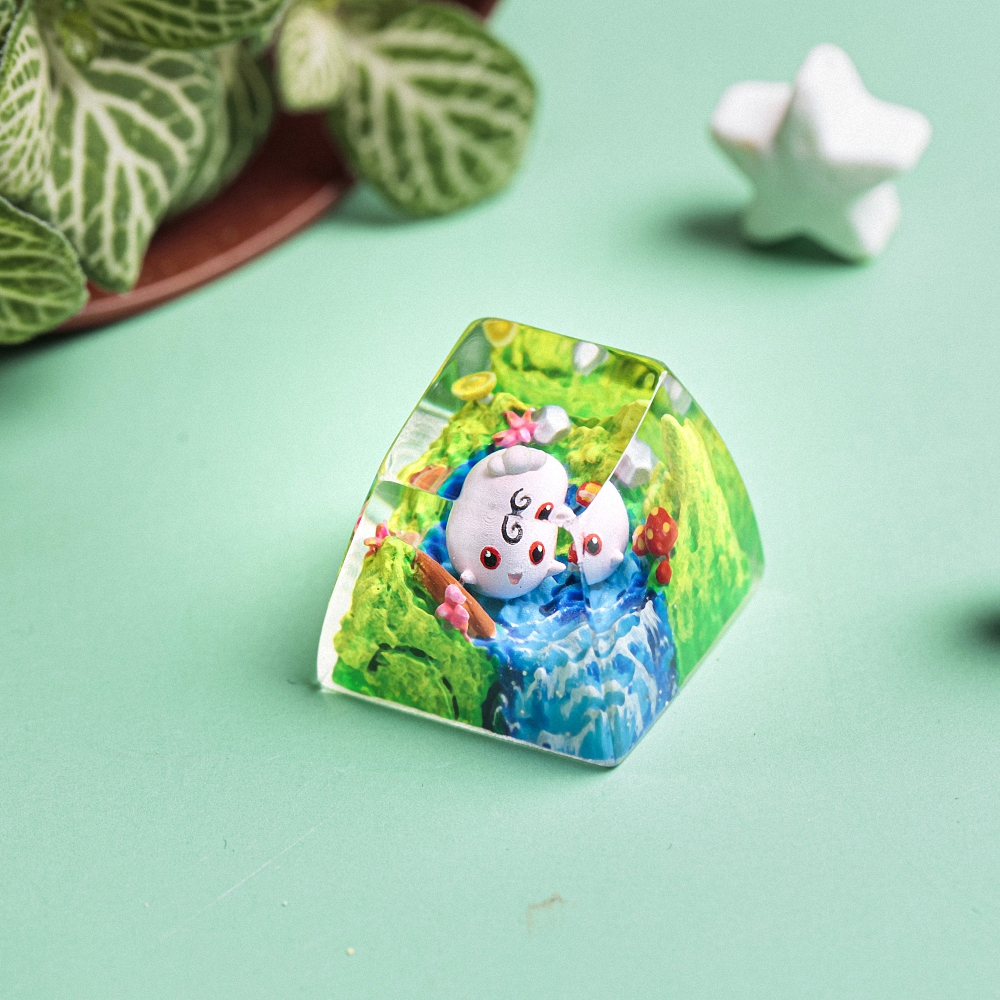 Pokemon - Igglybuff Artisan Keycap Breakwooden