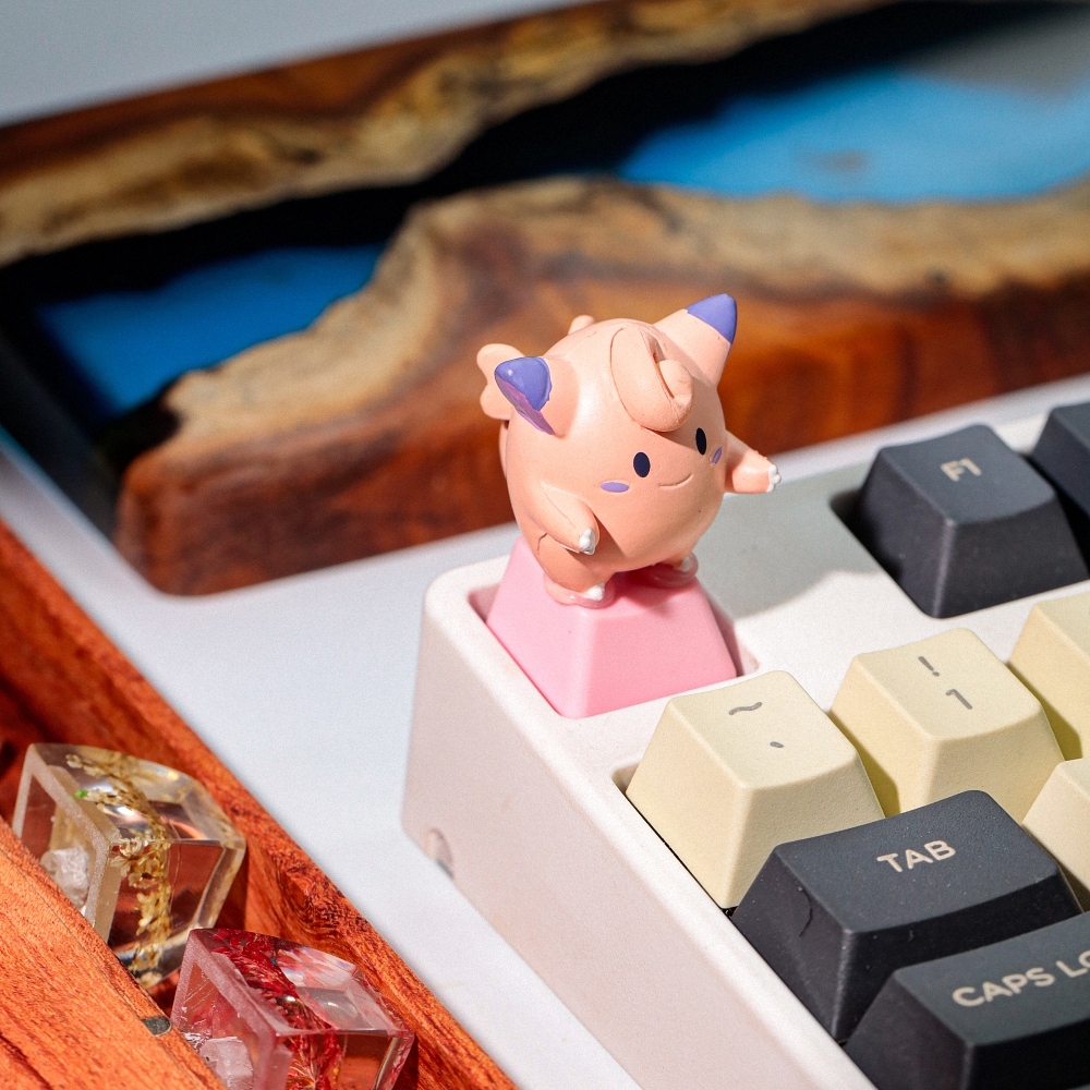 Pokemon - Jigglypuff Artisan Keycap Breakwooden 2