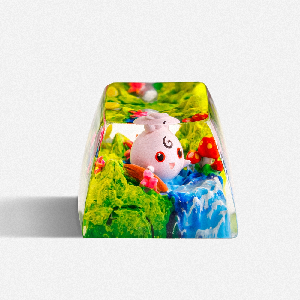 Pokemon - Jigglypuff Artisan Keycap Breakwooden 5